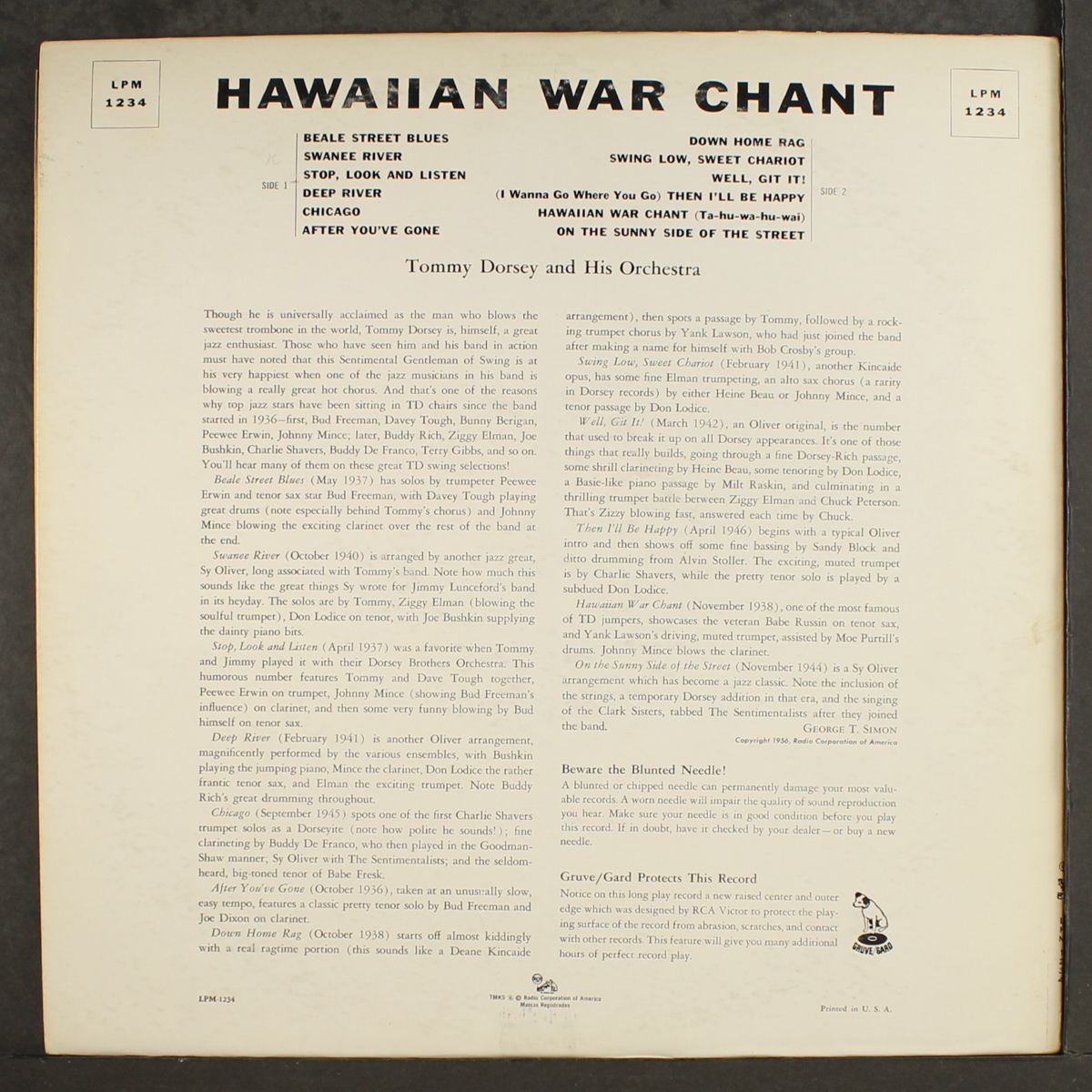 hawaiian war chant by TOMMY DORSEY
