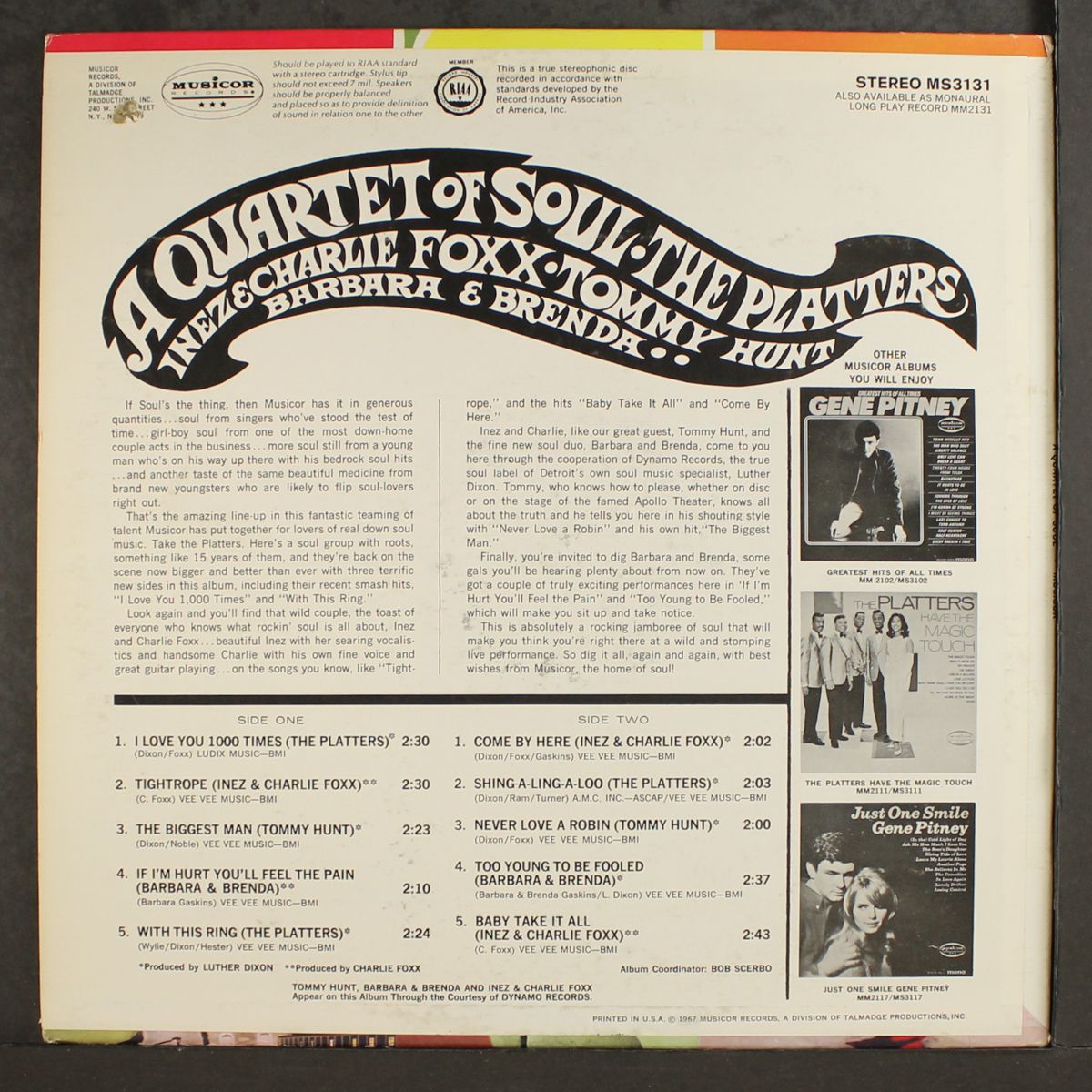 a quartet of soul by VARIOUS