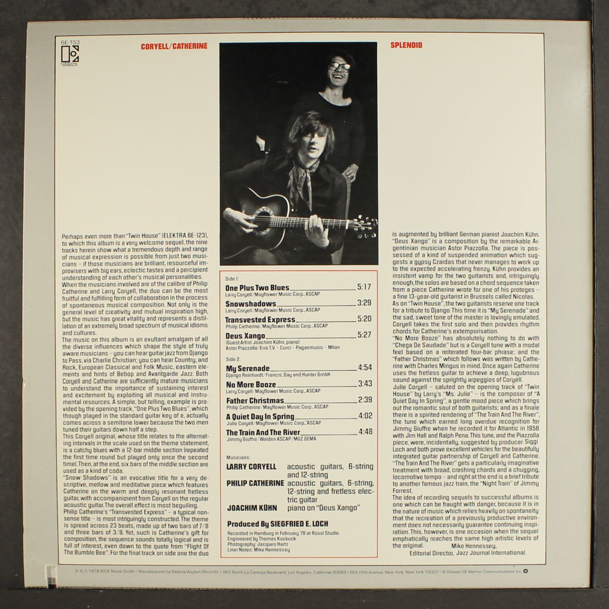 splendid by LARRY CORYELL & PHILIP CATHERINE
