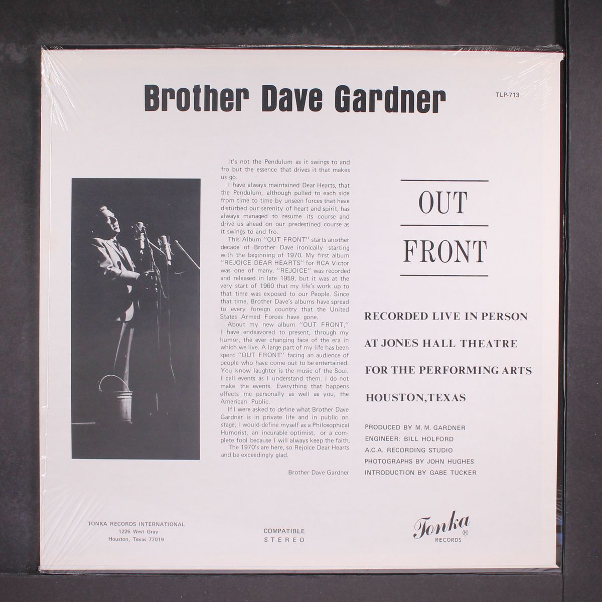 out front by BROTHER DAVE GARDNER
