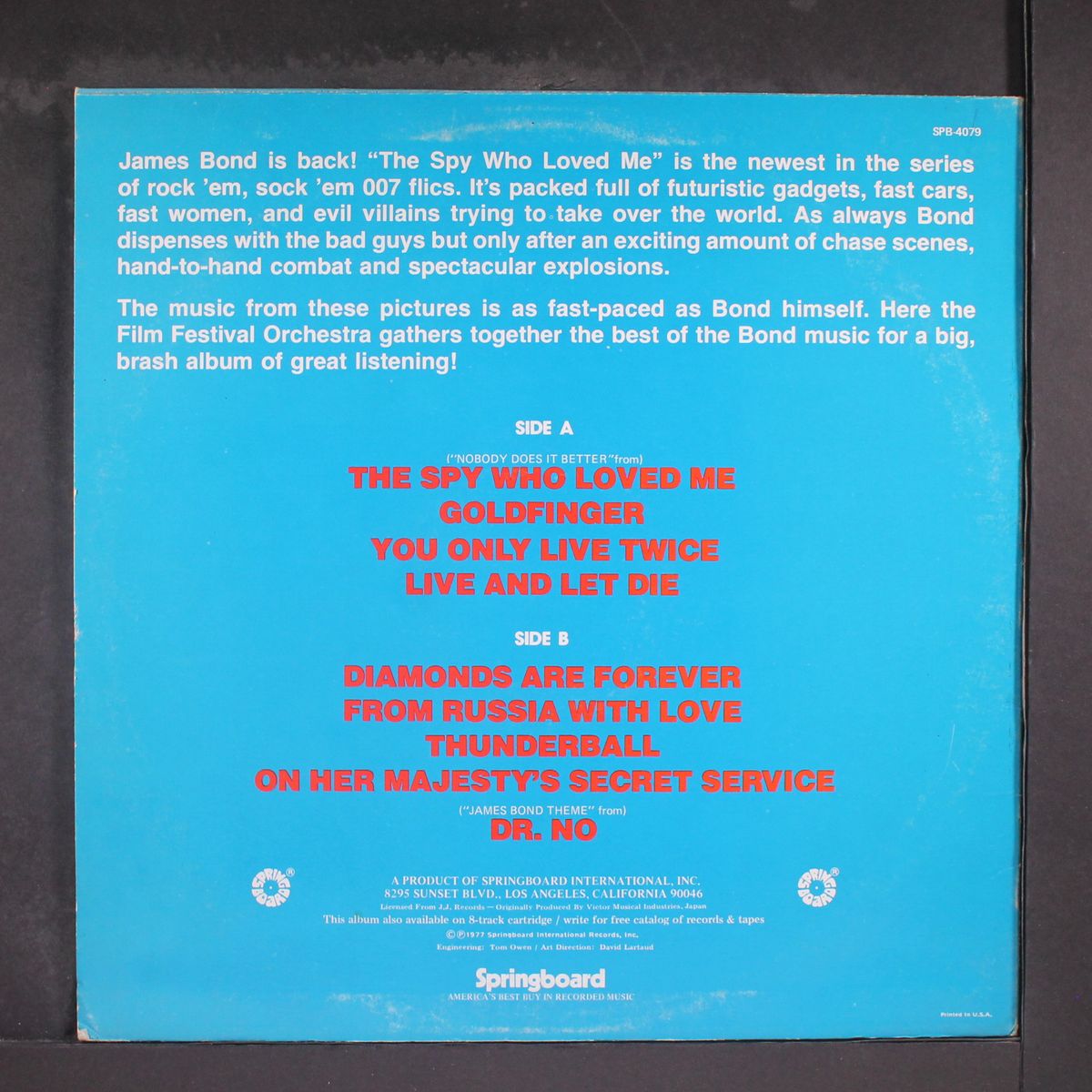 music from the spy who loved me & other great james bond thrillers by FILM FESTIVAL ORCHESTRA