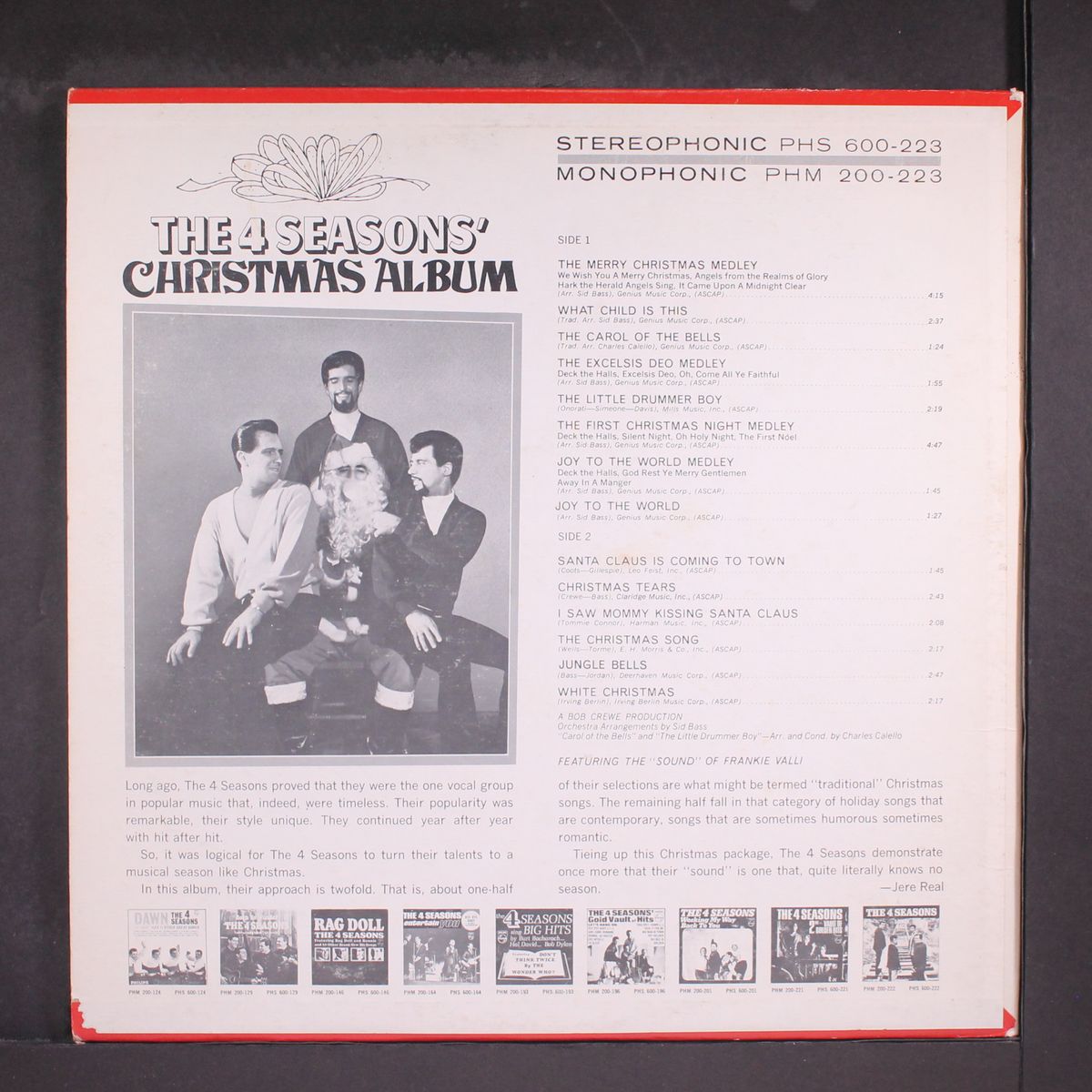 christmas album by FOUR SEASONS