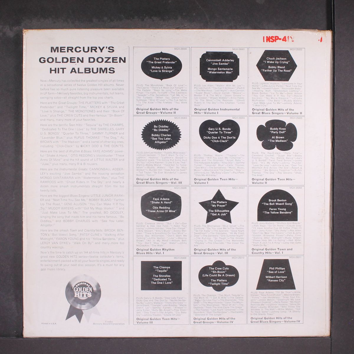 original golden hits of the great groups vol. 4 by VARIOUS