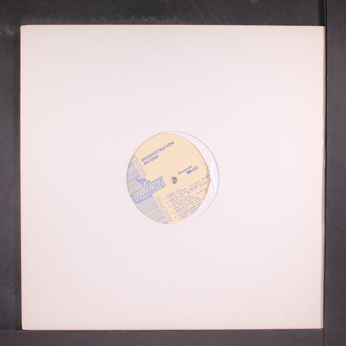 demonstration record by VARIOUS
