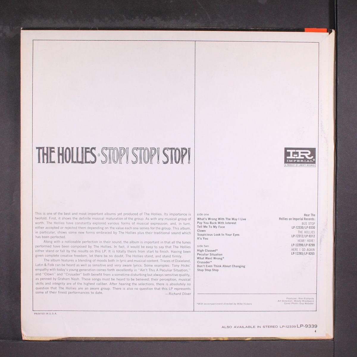 stop! stop! stop! by HOLLIES