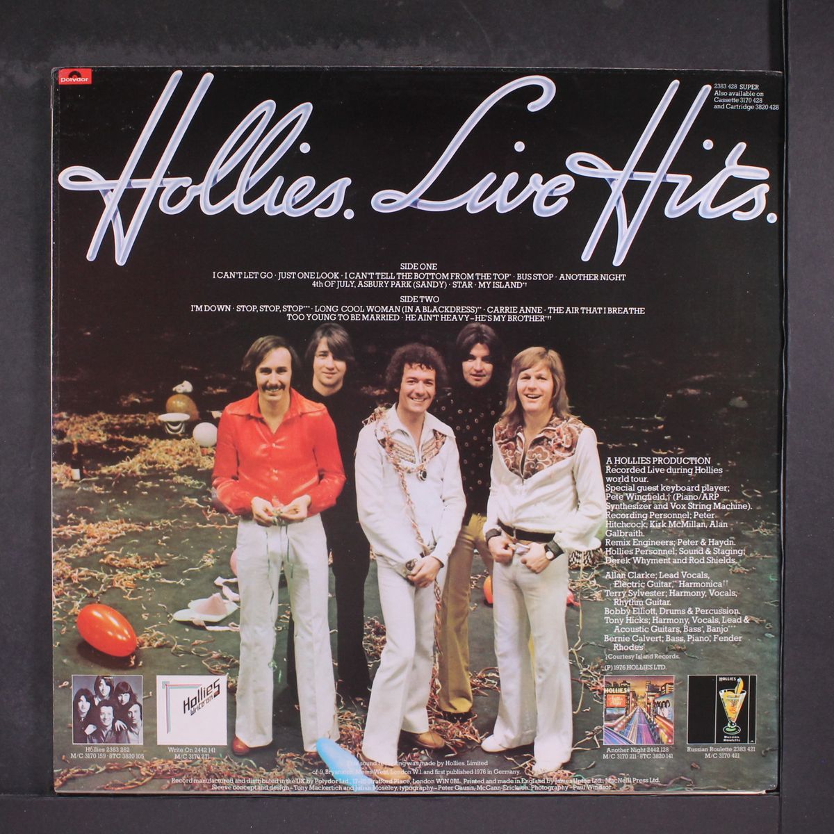 live hits by HOLLIES