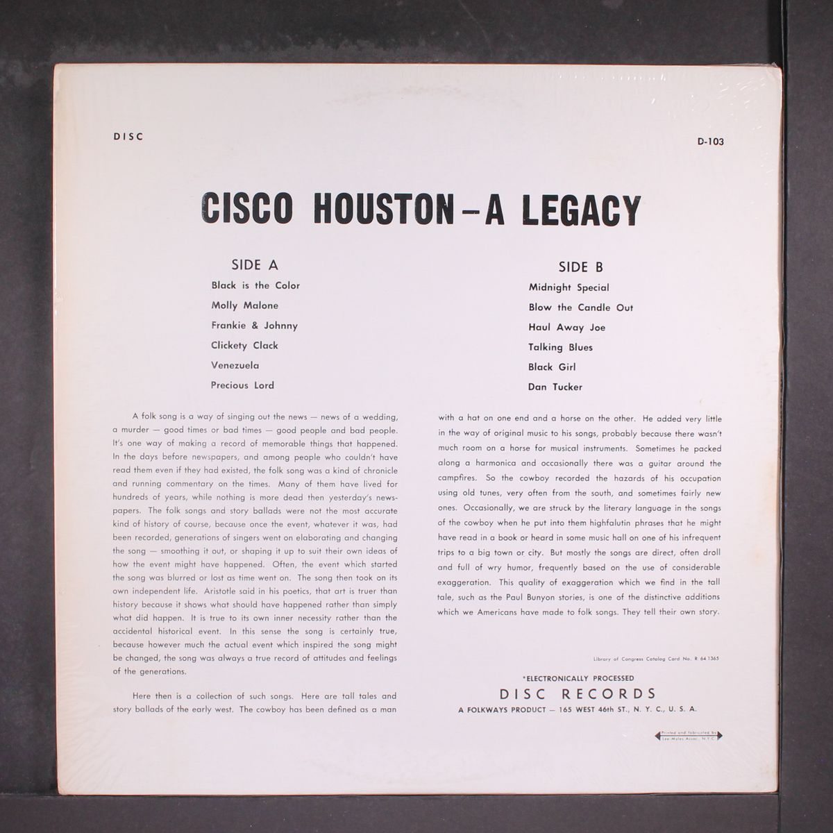 a legacy by CISCO HOUSTON