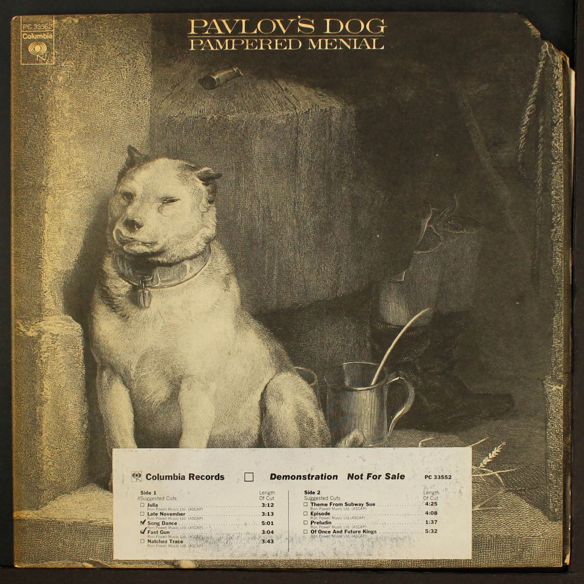 pampered menial by PAVLOV'S DOG