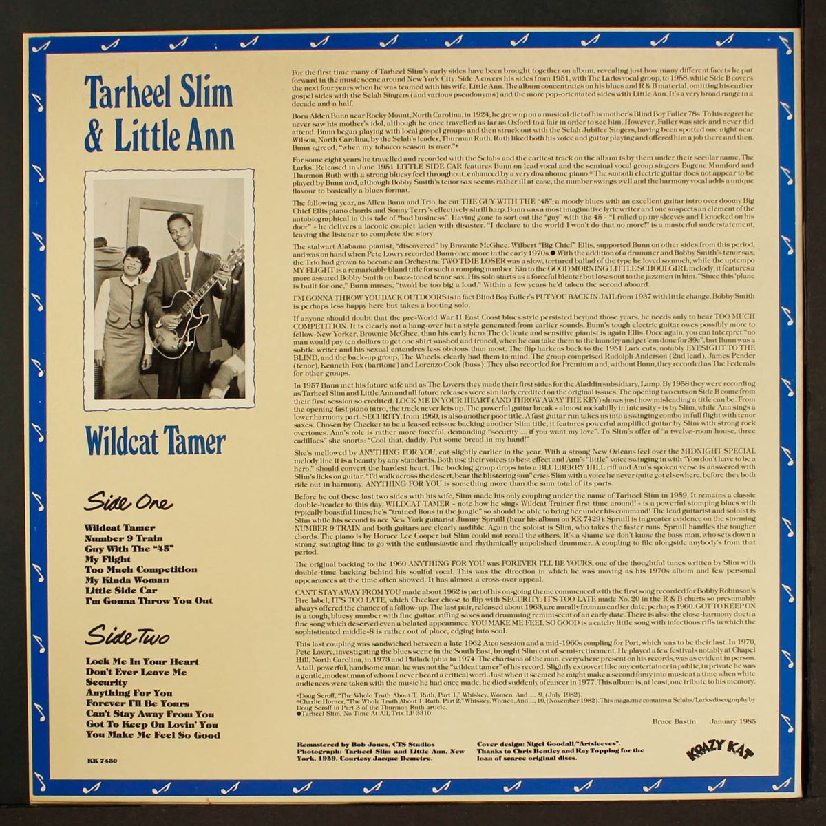 wildcat tamer by TARHEEL SLIM & LITTLE ANN