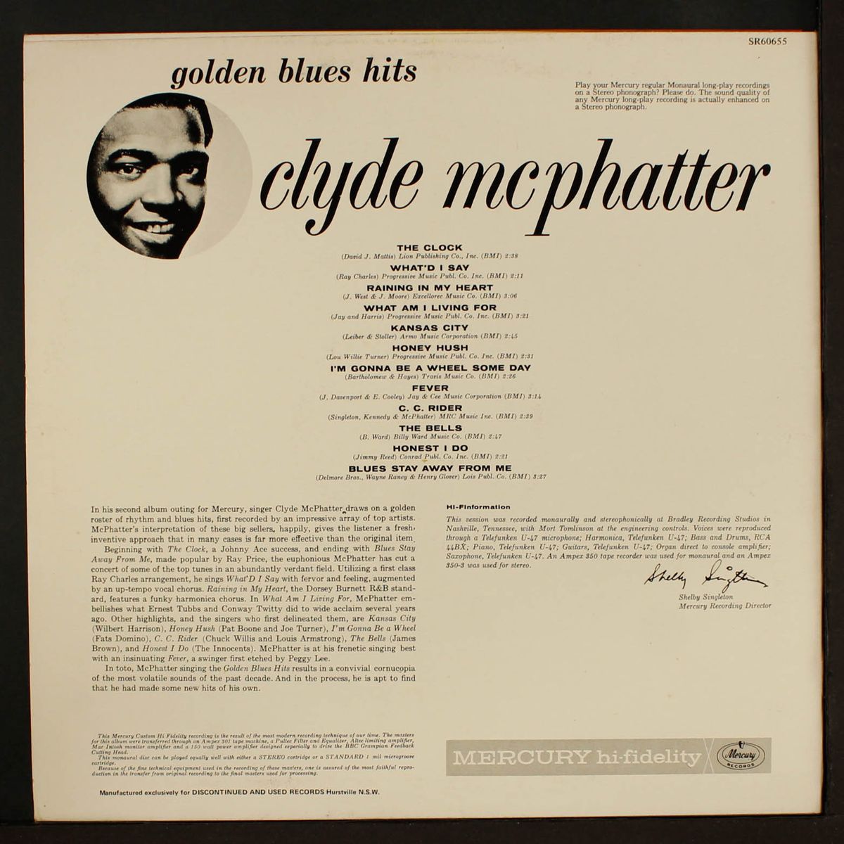 golden blues hits by CLYDE MCPHATTER