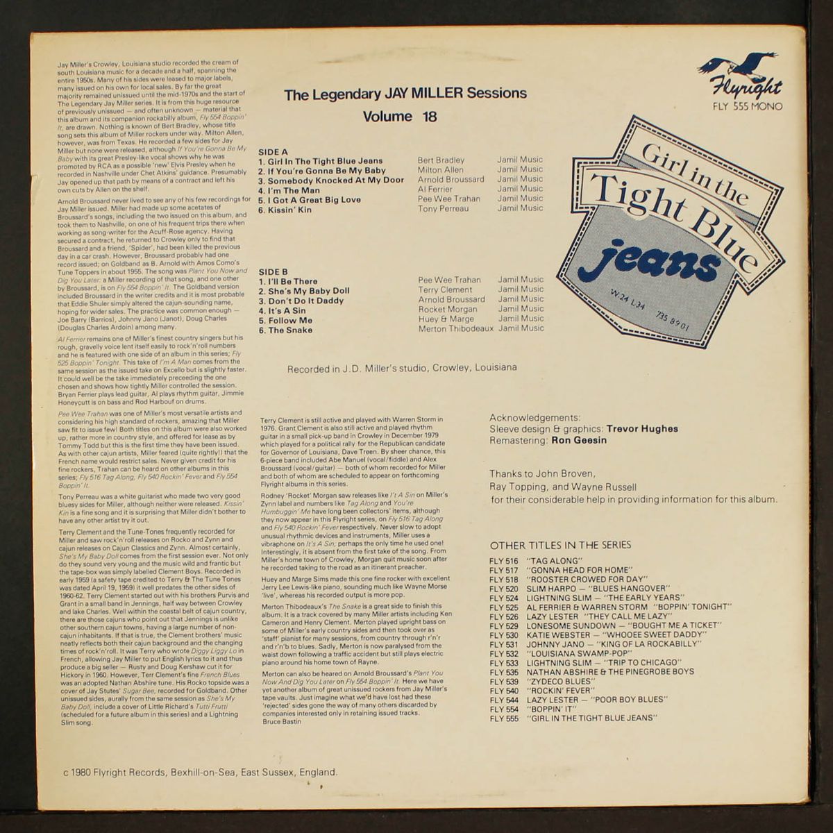 the legendary jay miller sessions, vol. 18; girl in the tight blue jea by VARIOUS