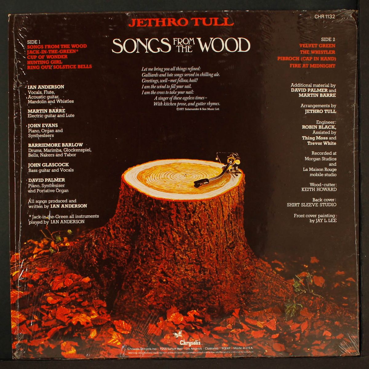 songs from the wood by JETHRO TULL