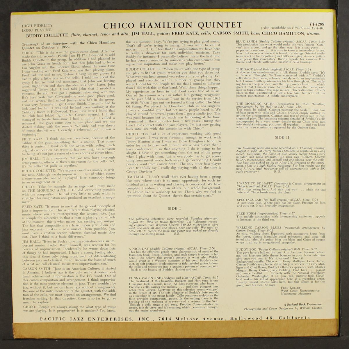 chico hamilton quintet by CHICO HAMILTON