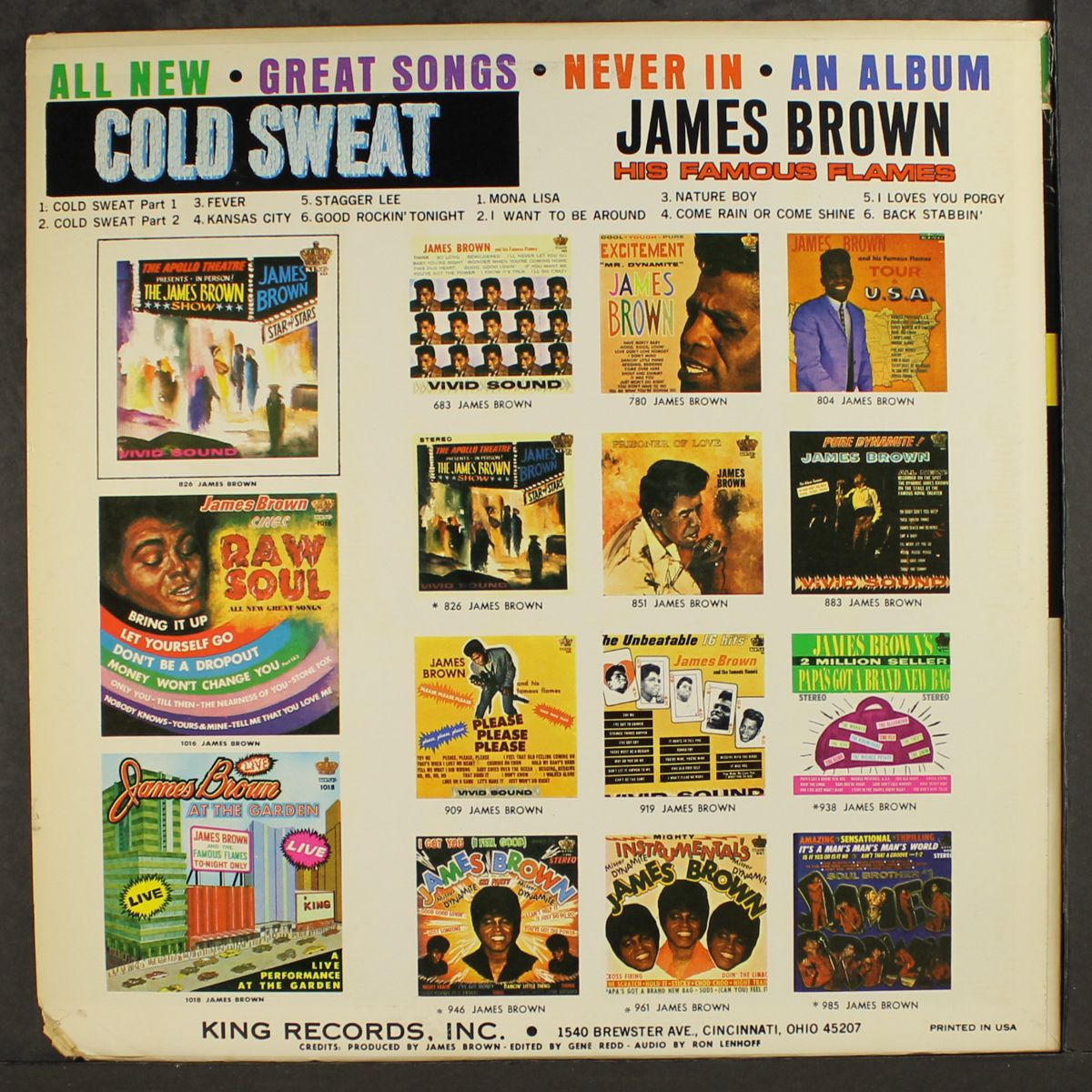 cold sweat by JAMES BROWN