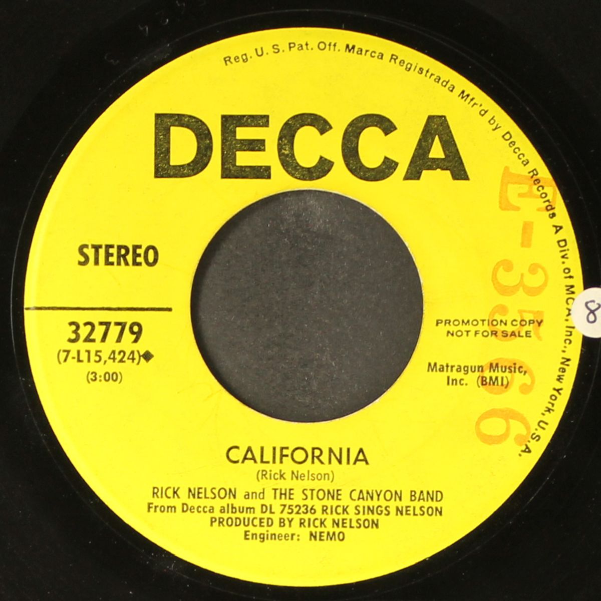 california by RICK NELSON