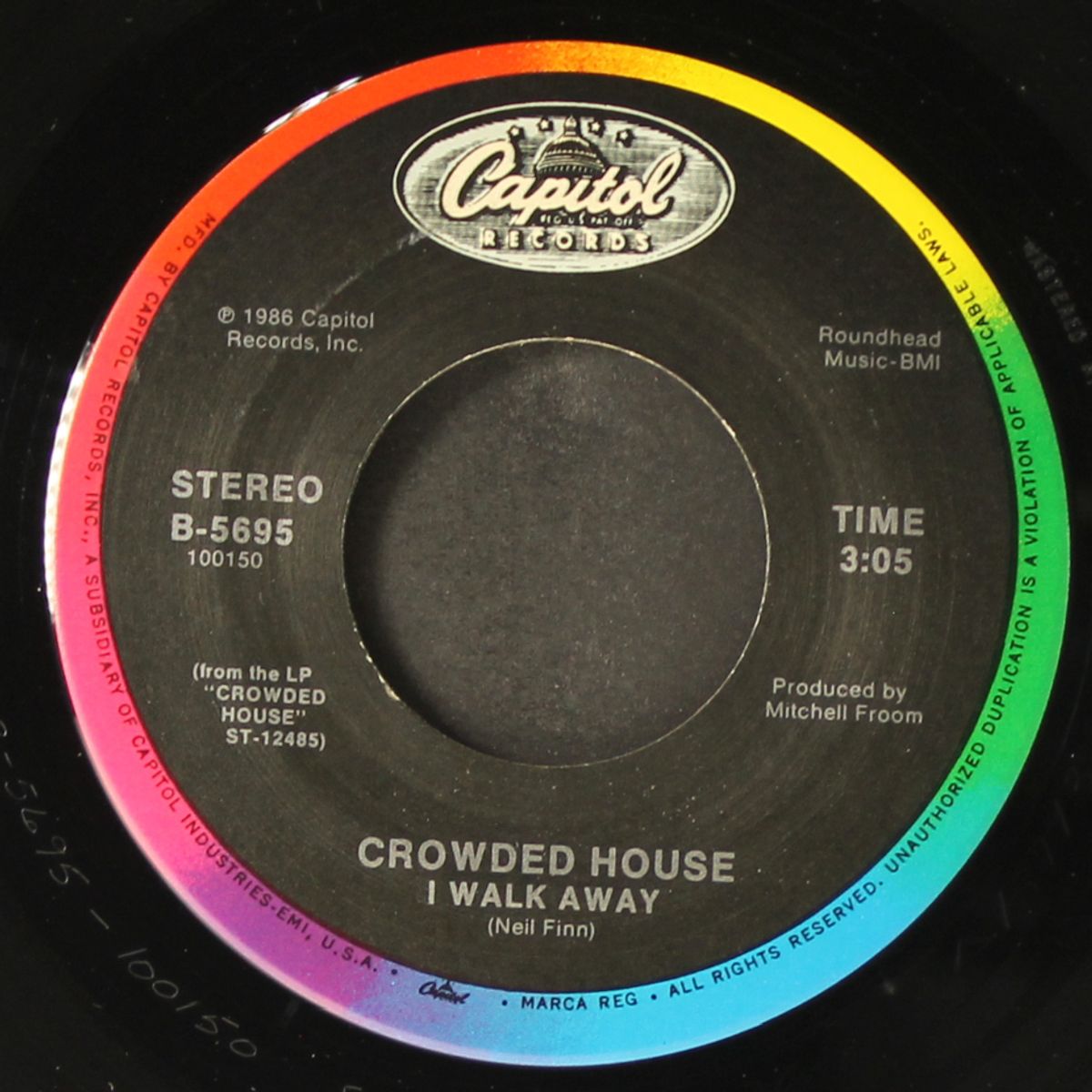 something so strong / i walk away by CROWDED HOUSE