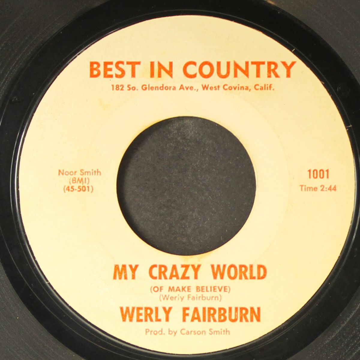 my crazy world / there's something on your mind by WERLY FAIRBURN