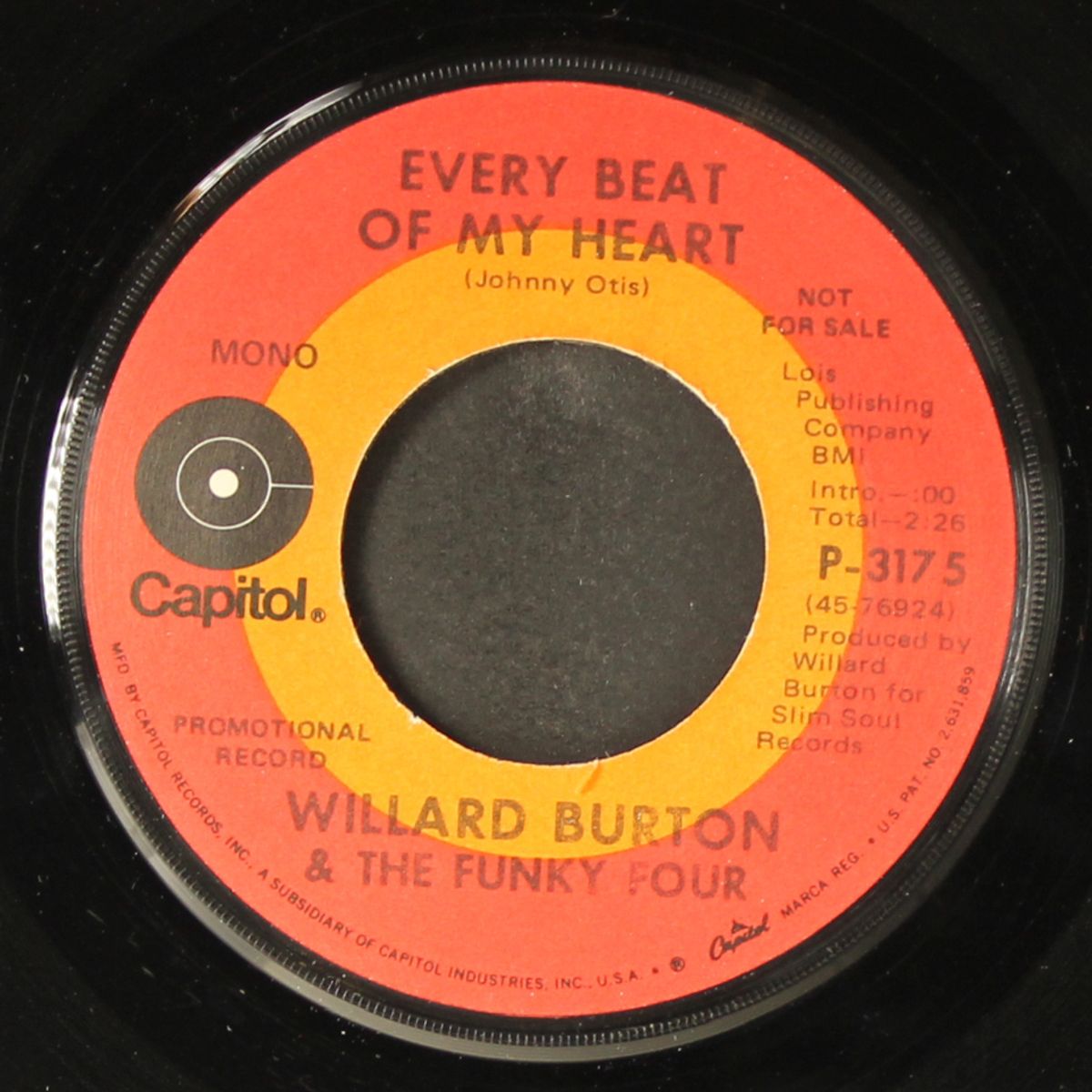 funky in here / every beat of my heart by WILLARD BURTON