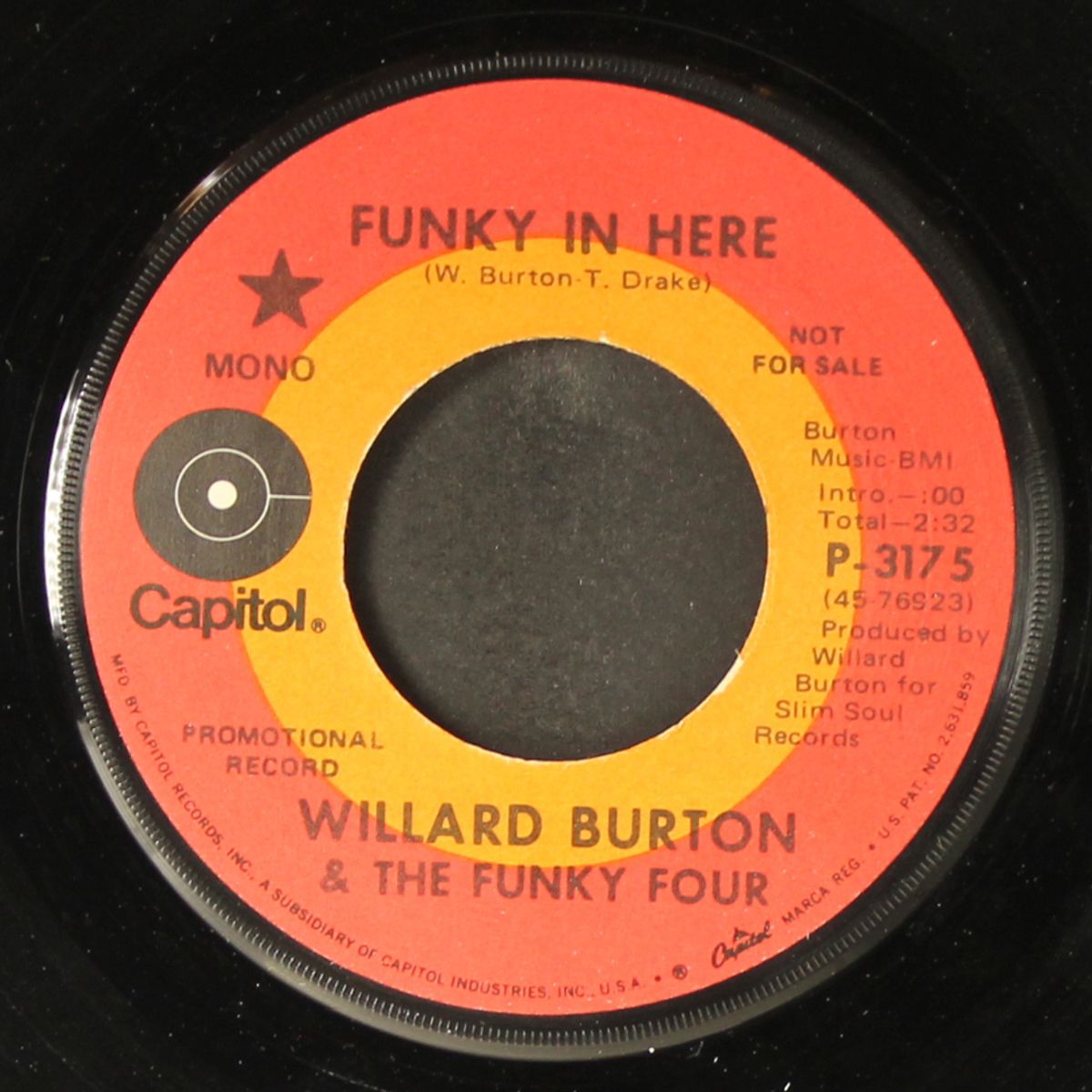 funky in here / every beat of my heart by WILLARD BURTON