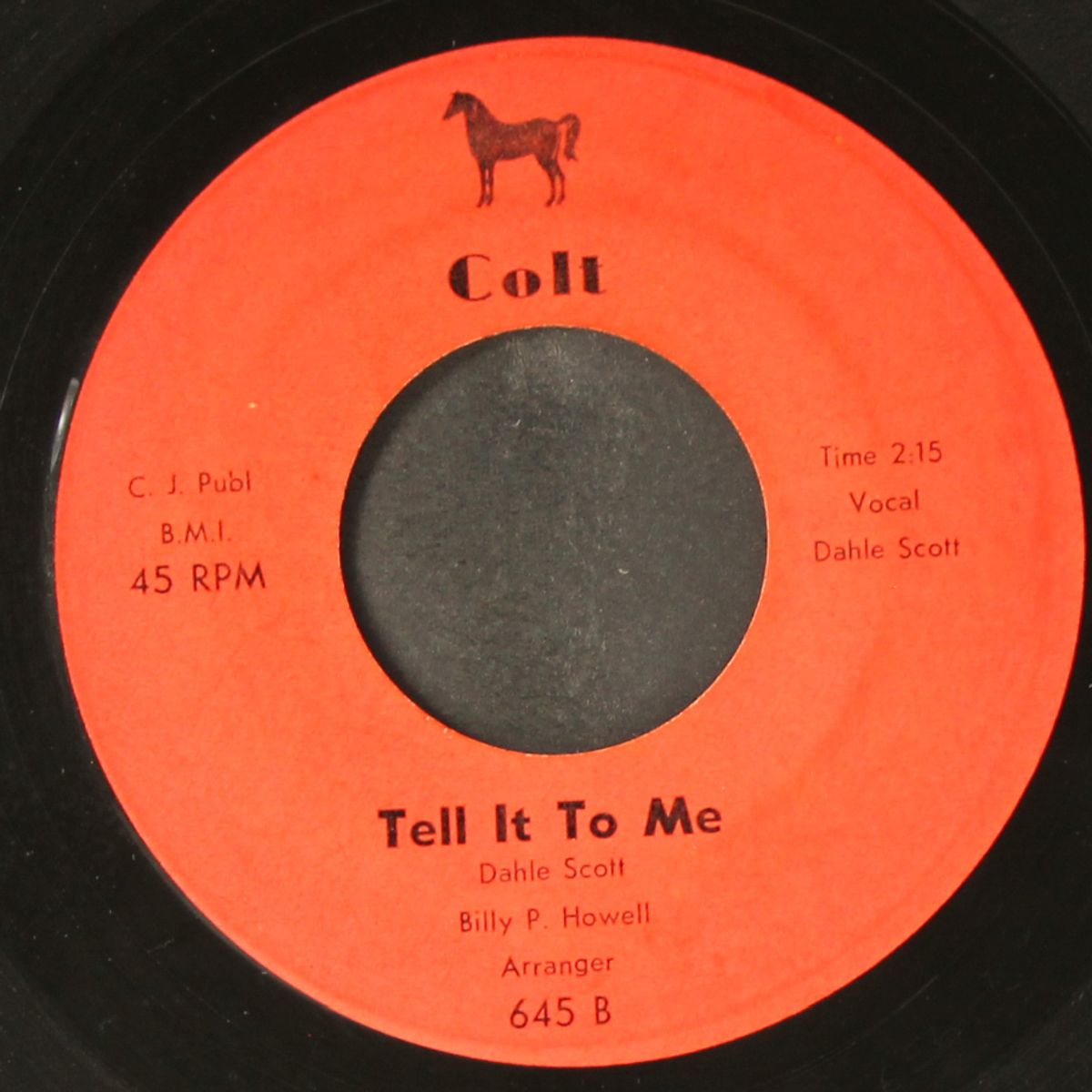 tell it to me / one more for the road by DAHLE SCOTT
