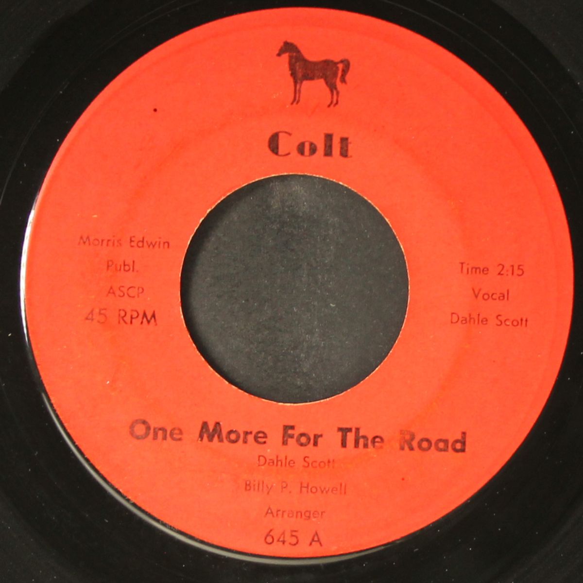 tell it to me / one more for the road by DAHLE SCOTT