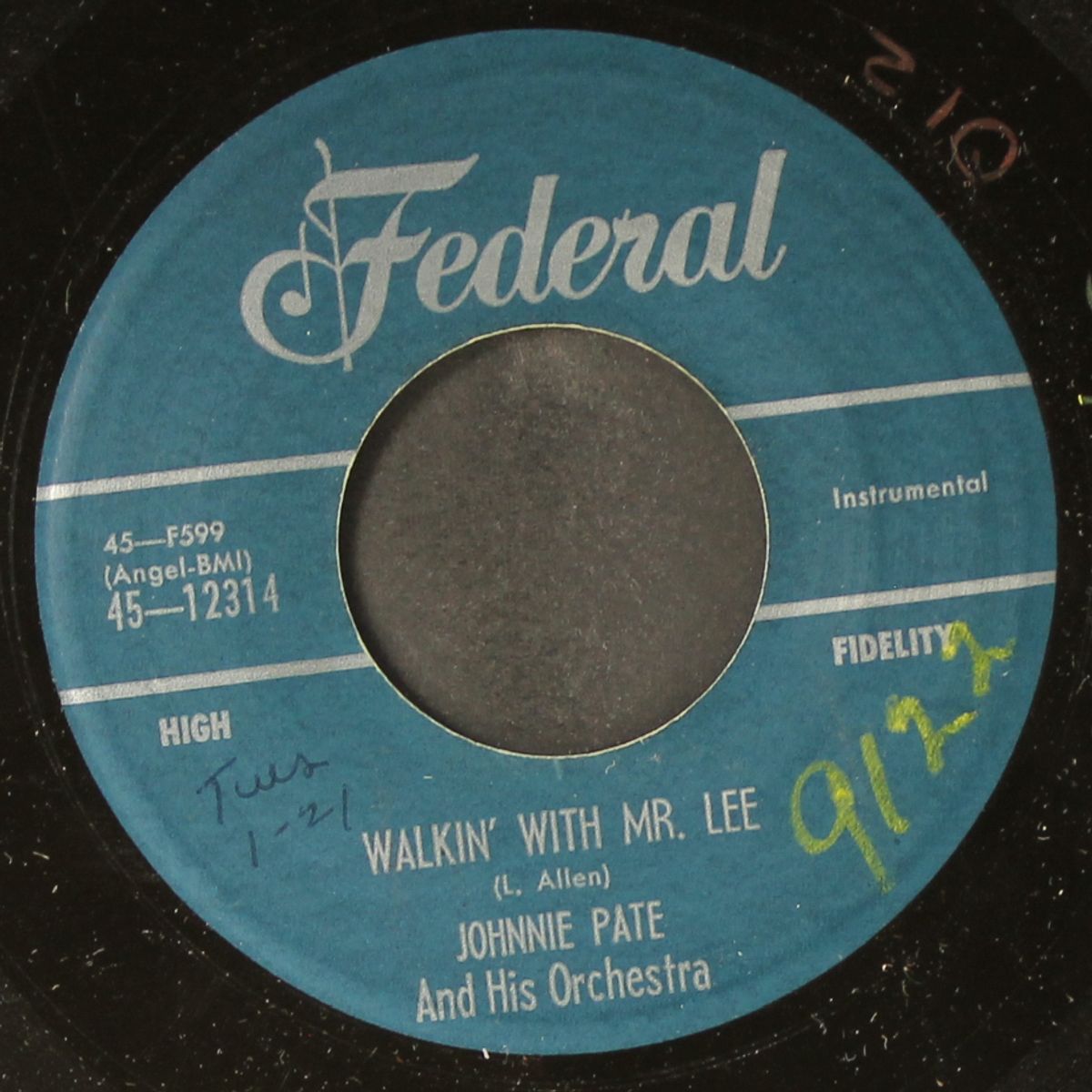 walkin' with mr. lee by JOHNNIE PATE