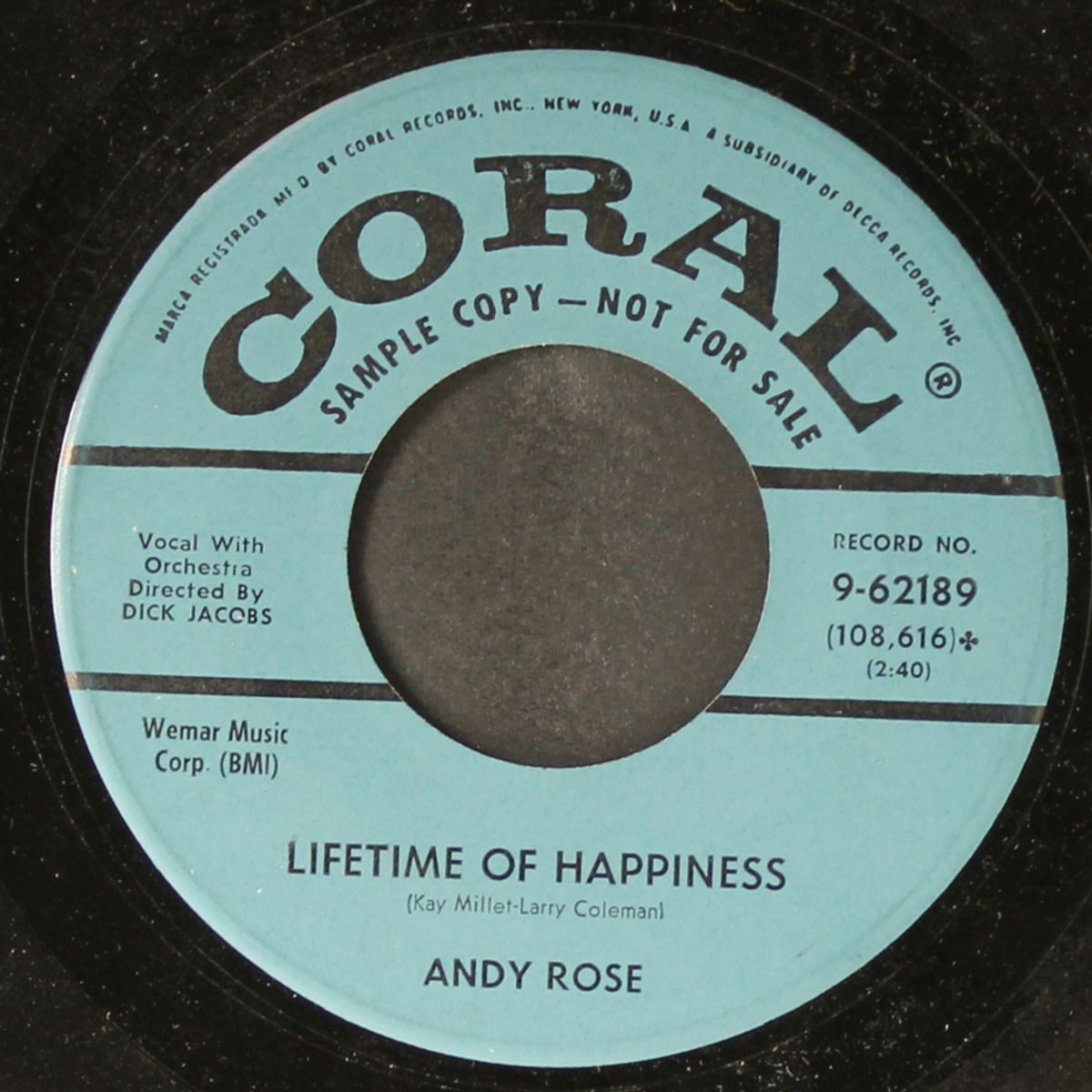 undecided / lifetime of happiness by ANDY ROSE