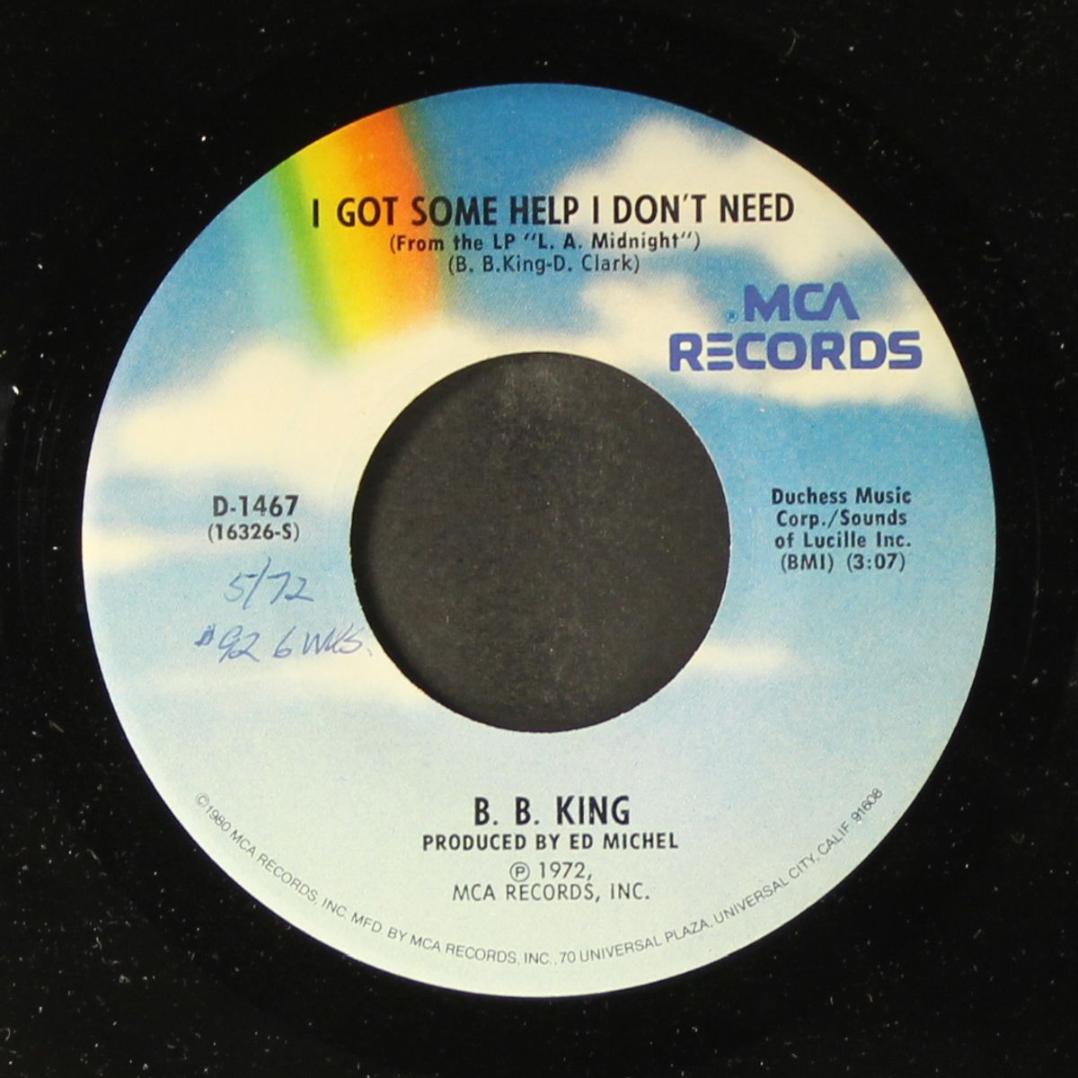sweet sixteen / i got some help i don't need by B.B. KING