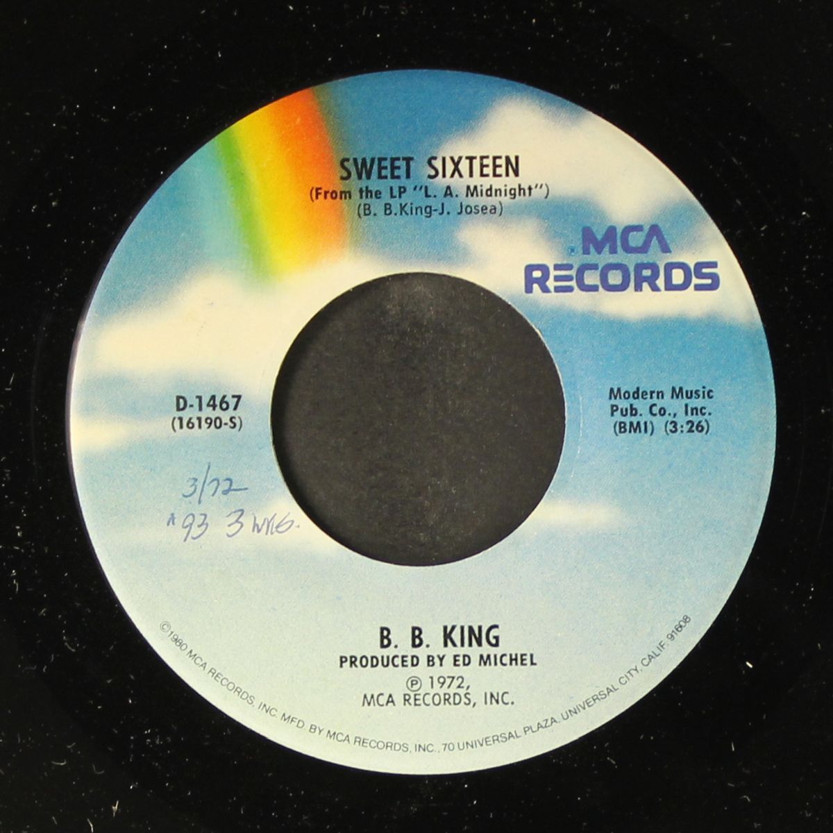 sweet sixteen / i got some help i don't need by B.B. KING