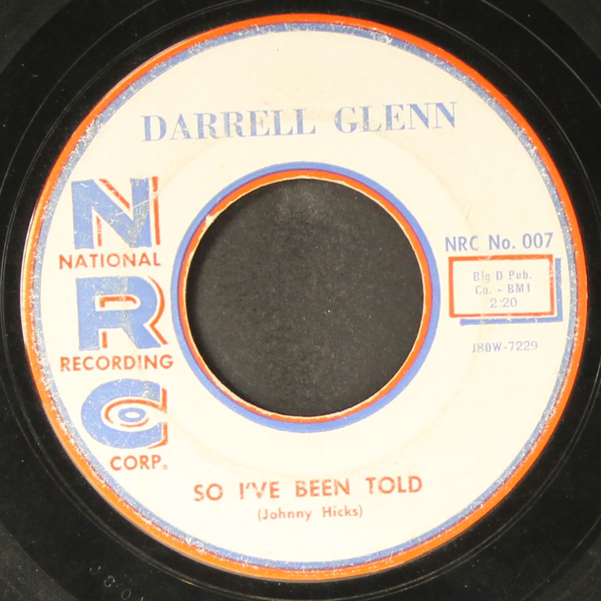 mr. moonlight / so i've been told by DARRELL GLENN