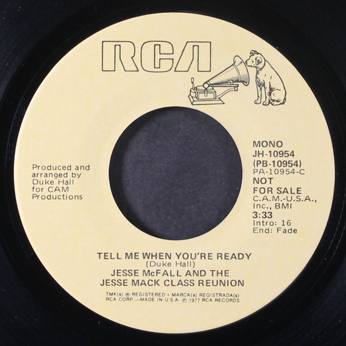 tell me when you're ready / mono by JESSE MCFALL & THE JESSE MACK CLASS REUNION