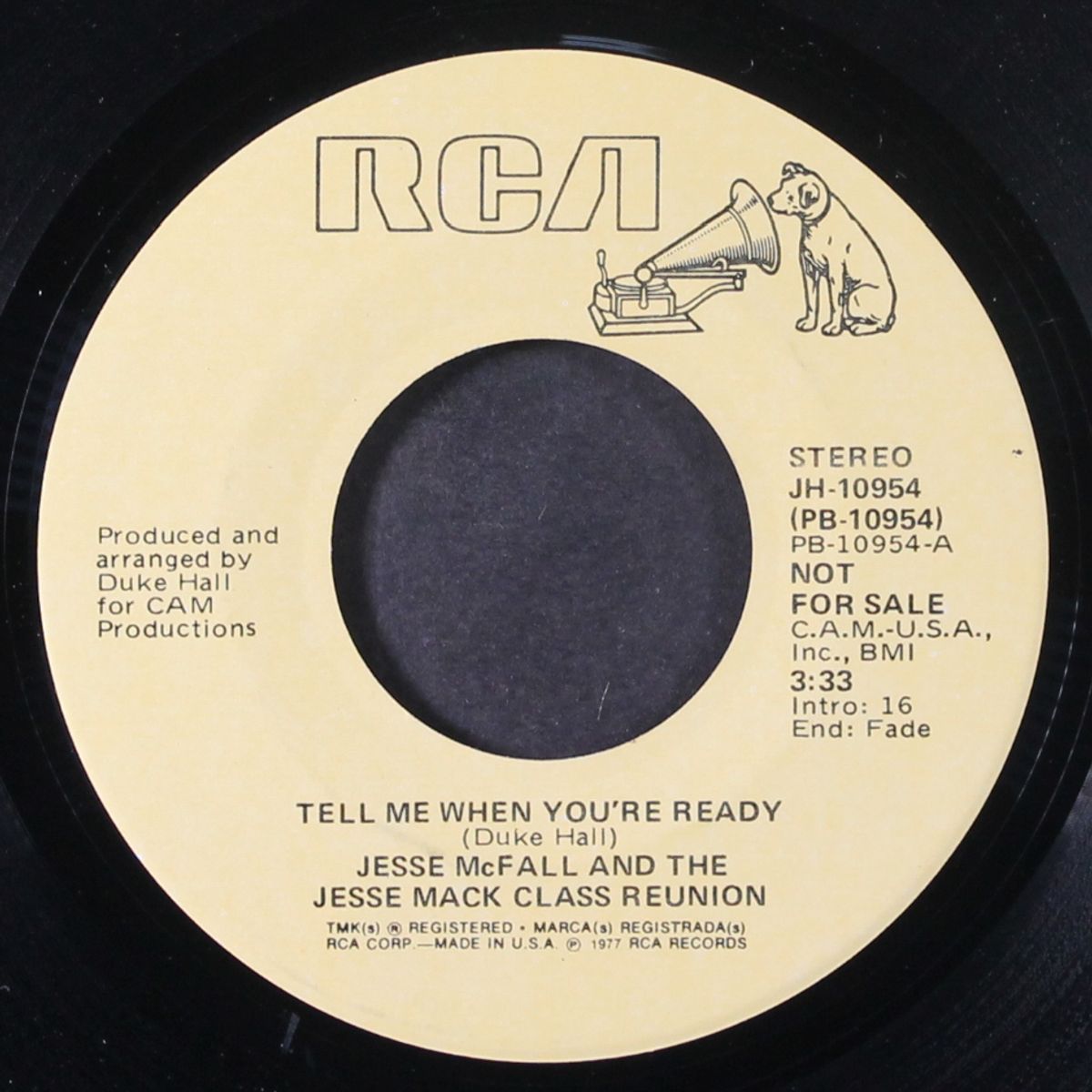 tell me when you're ready / mono by JESSE MCFALL & THE JESSE MACK CLASS REUNION