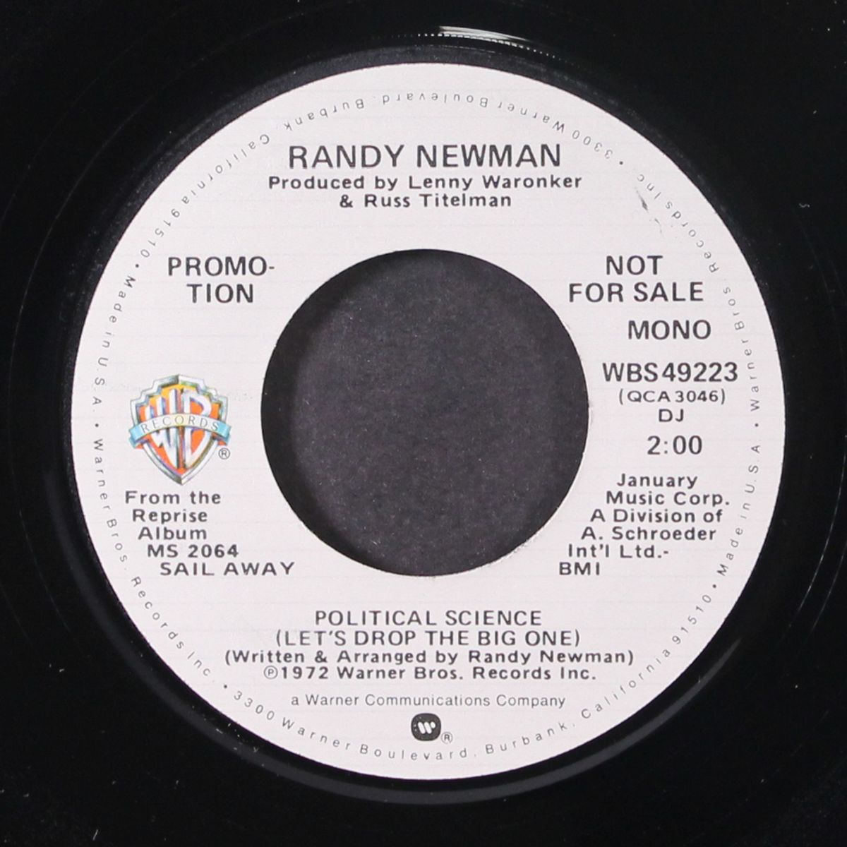 political science (let's drop the big one) / mono by RANDY NEWMAN