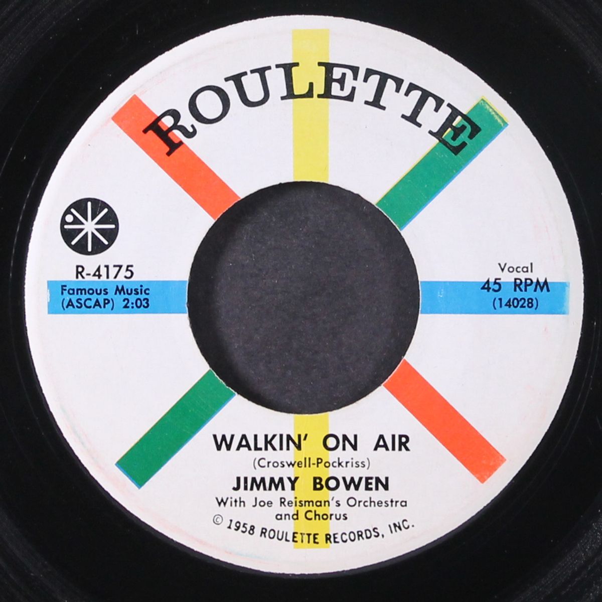 walkin' on air / you're just wasting your time by JIMMY BOWEN