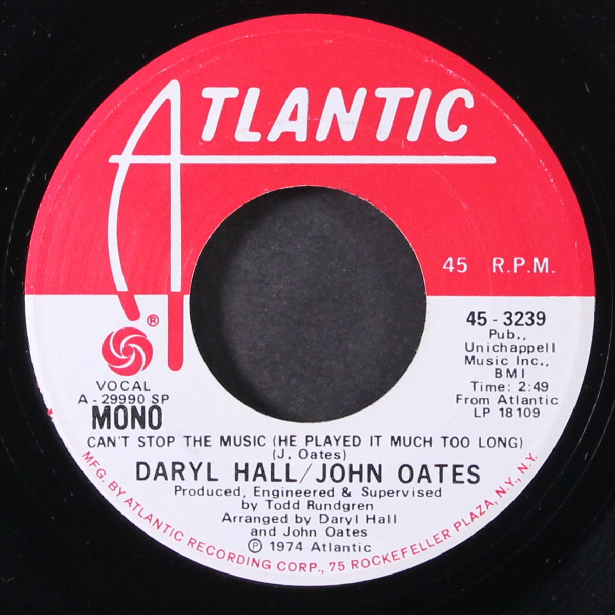 can't stop the music by DARYL HALL & JOHN OATES