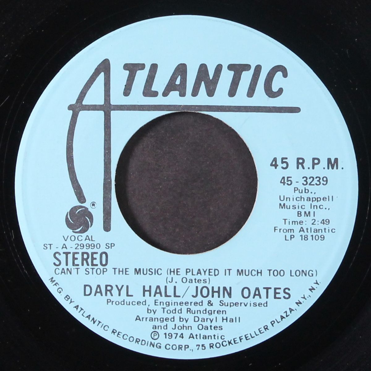 can't stop the music by DARYL HALL & JOHN OATES