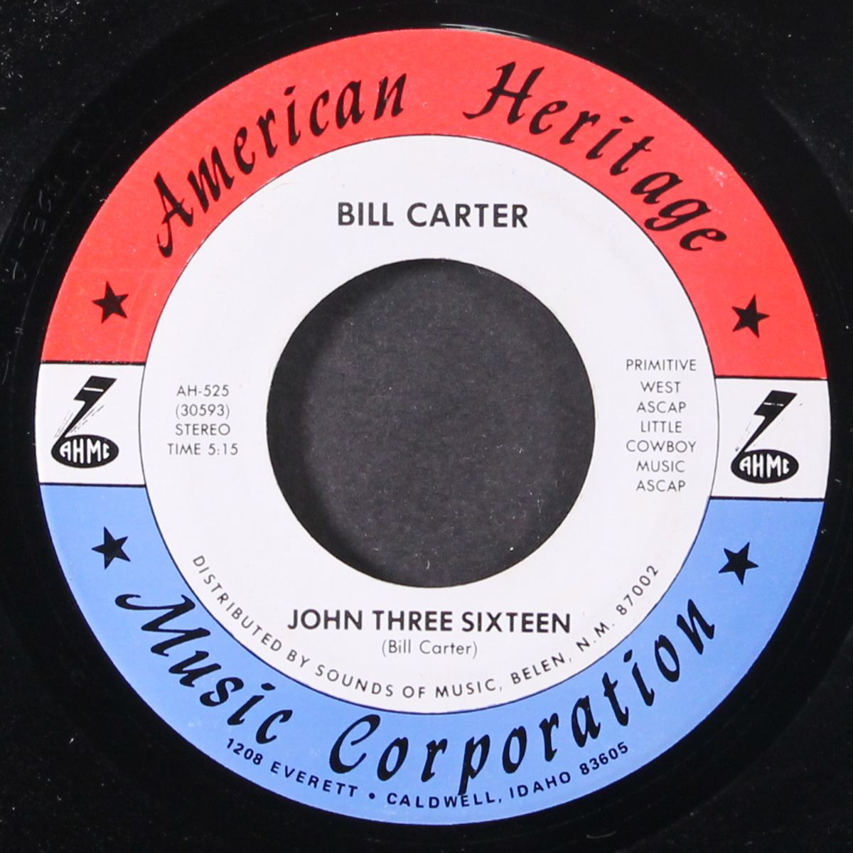 a mighty man / john three sixteen by BILL CARTER