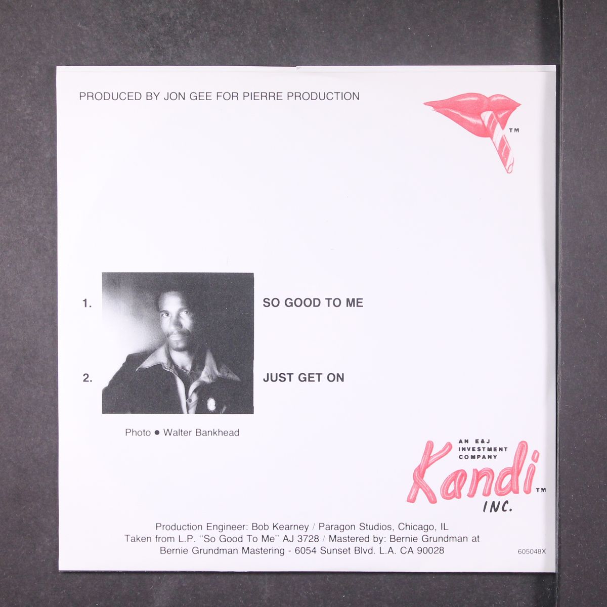 so good to me / just get on by JON PIERRE GEE