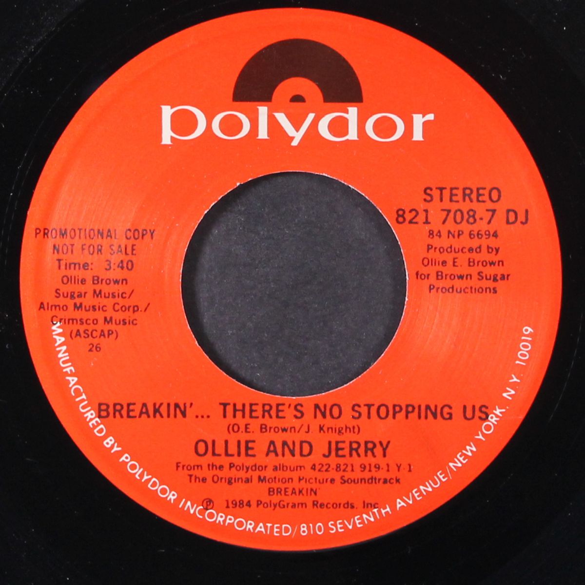 breakin'...there's no stopping us / same by OLLIE & JERRY