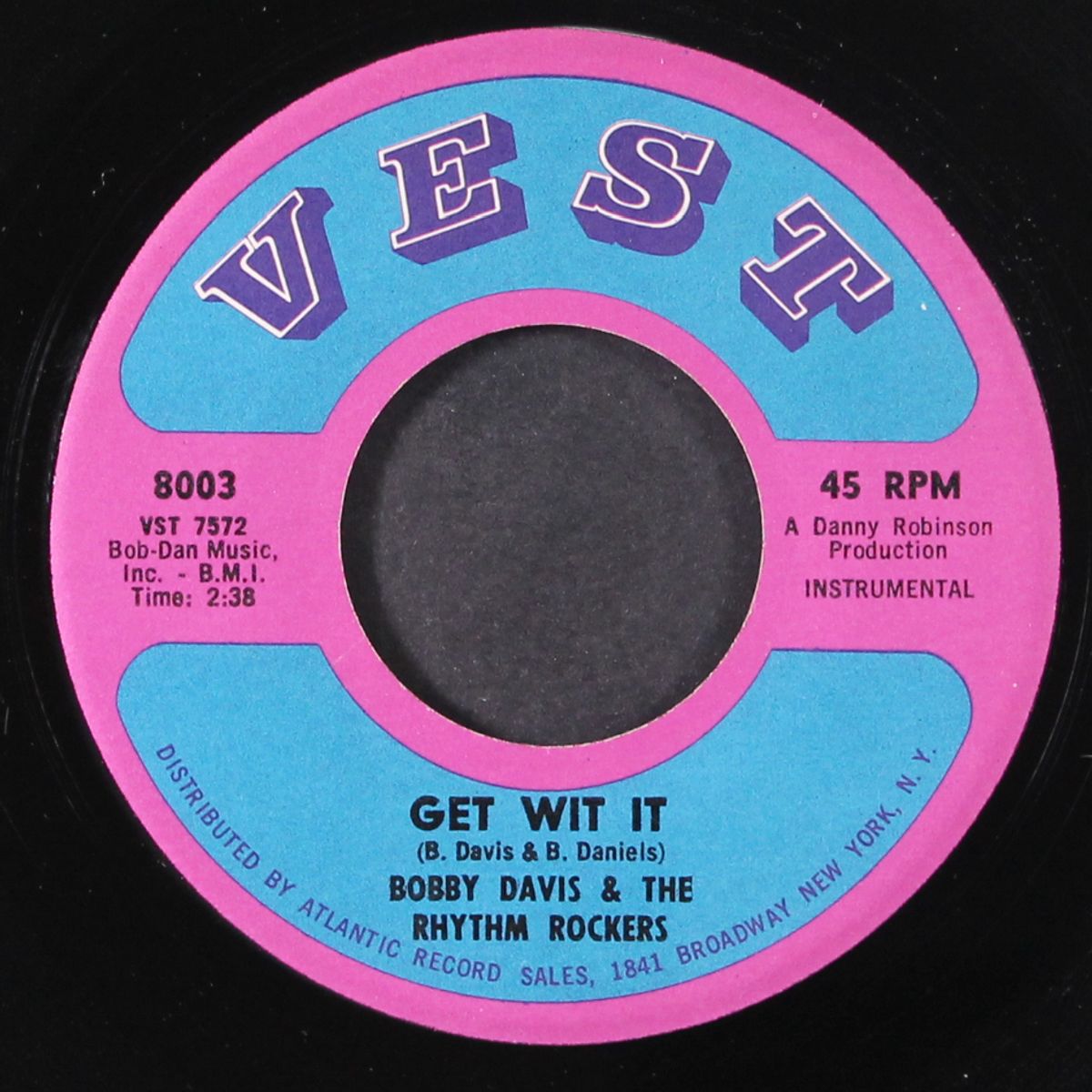 get with it / the monkey shout by BOBBY DAVIS & RHYTHM ROCKERS