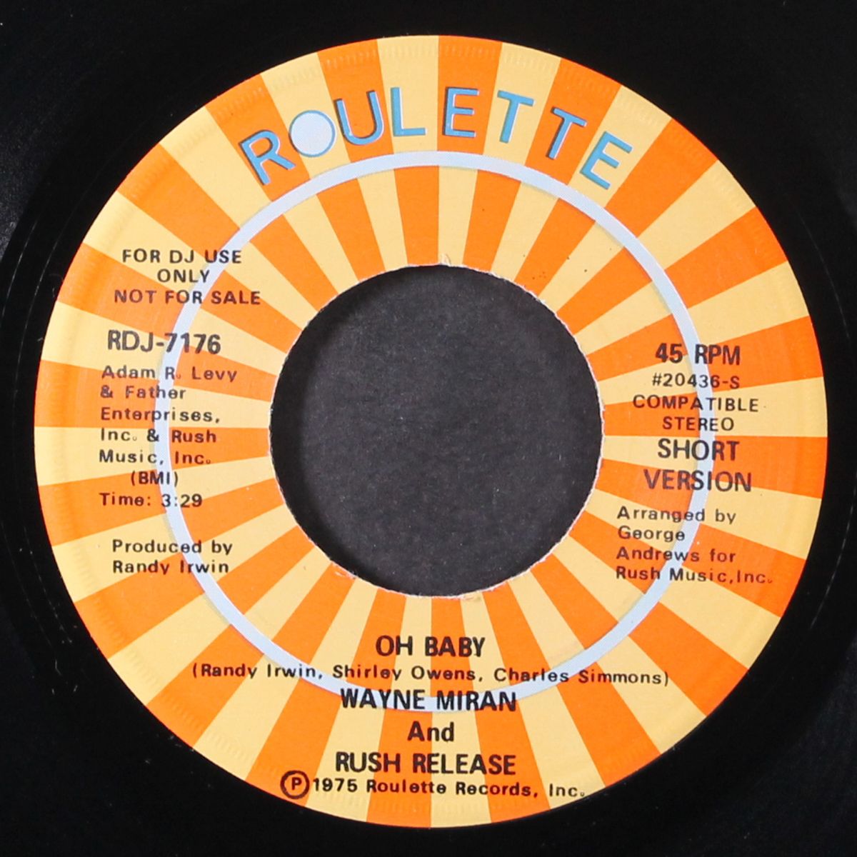 oh baby / short by WAYNE MIRAN & RUSH RELEASE