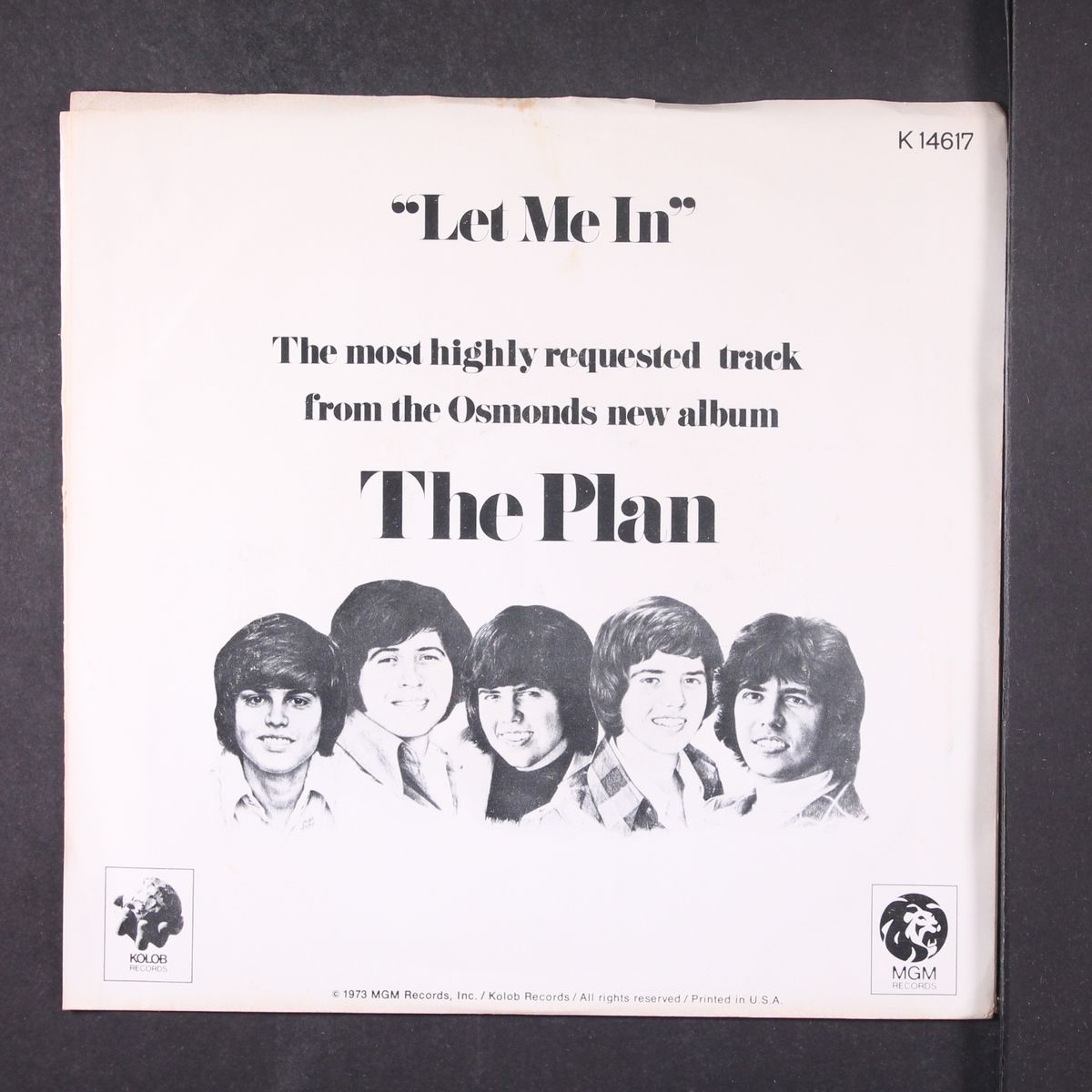 let me in by OSMONDS