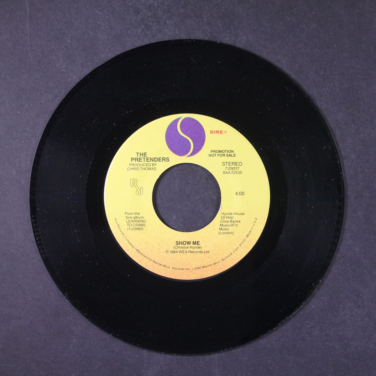 show me / fast or slow by PRETENDERS