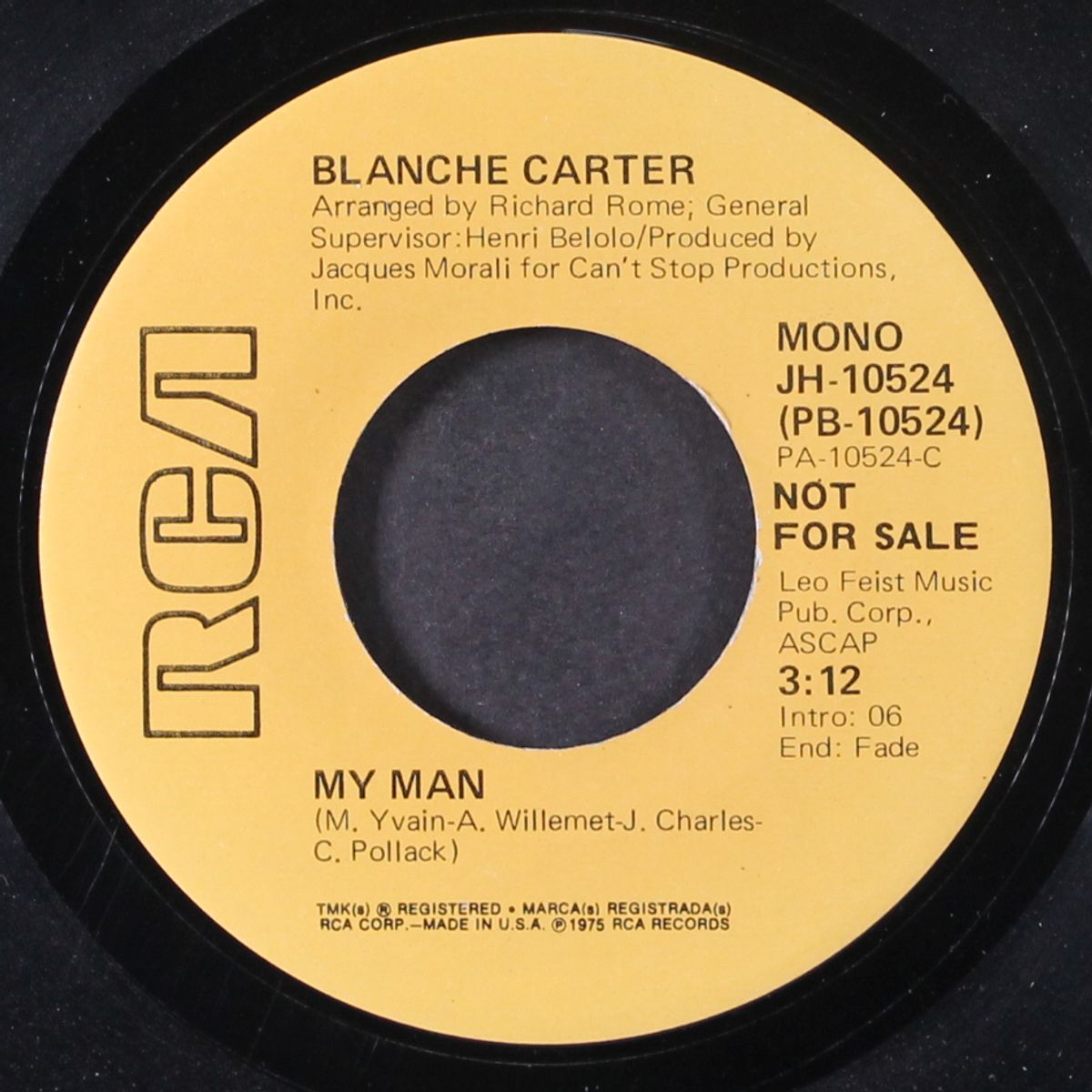 my man / mono by BLANCHE CARTER