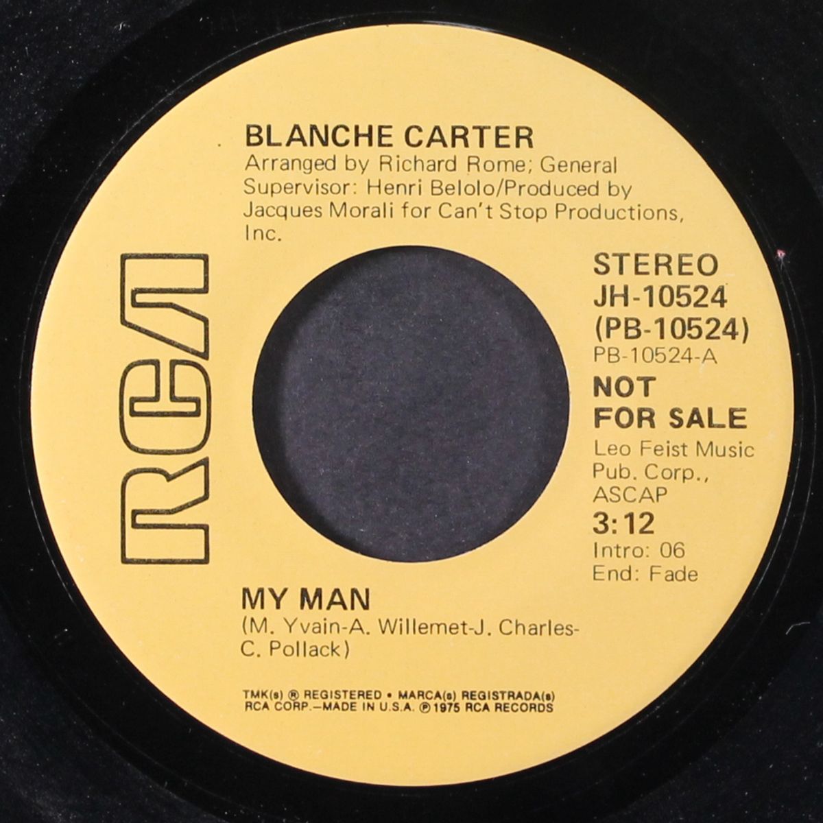my man / mono by BLANCHE CARTER
