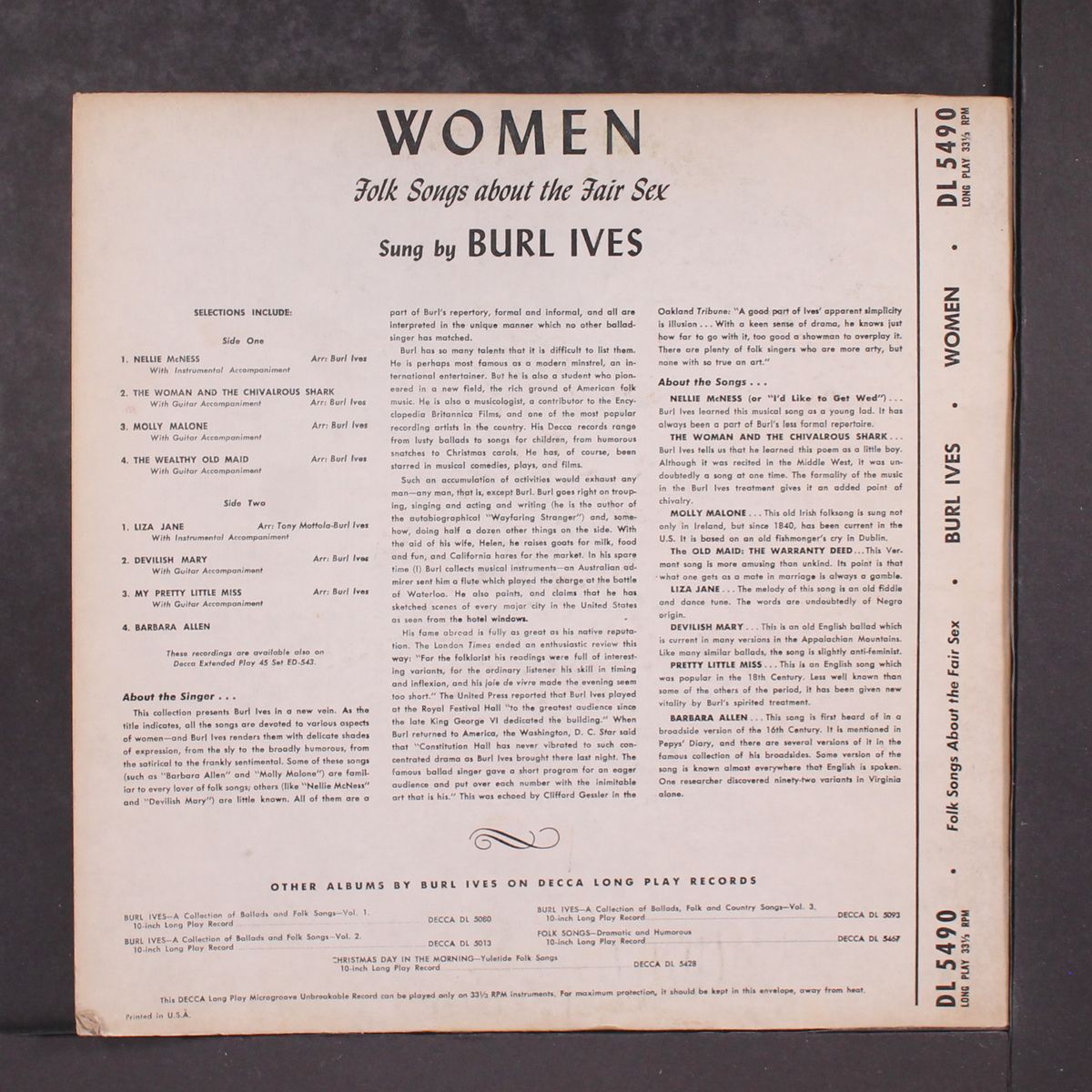 women by BURL IVES