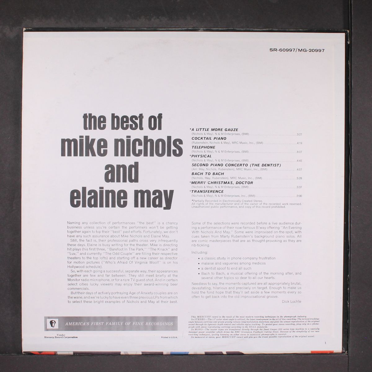 best of by MIKE NICHOLS & ELAINE MAY