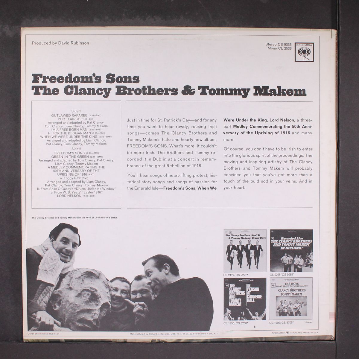 freedom's sons by CLANCY BROTHERS & TOMMY MAKEM