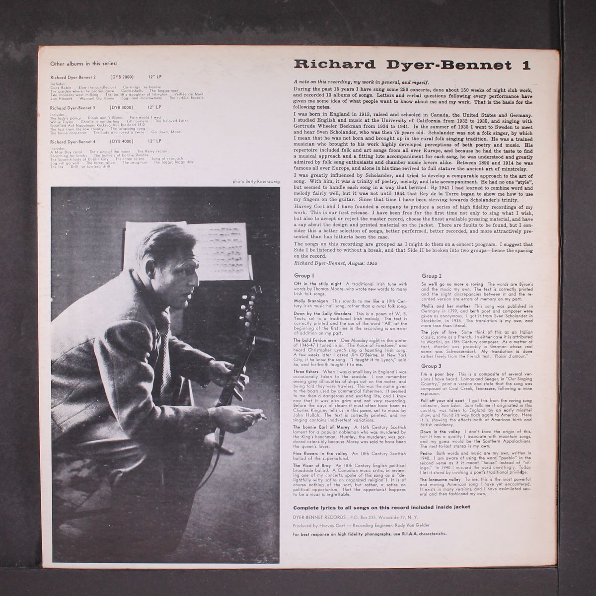 1 by RICHARD DYER-BENNET