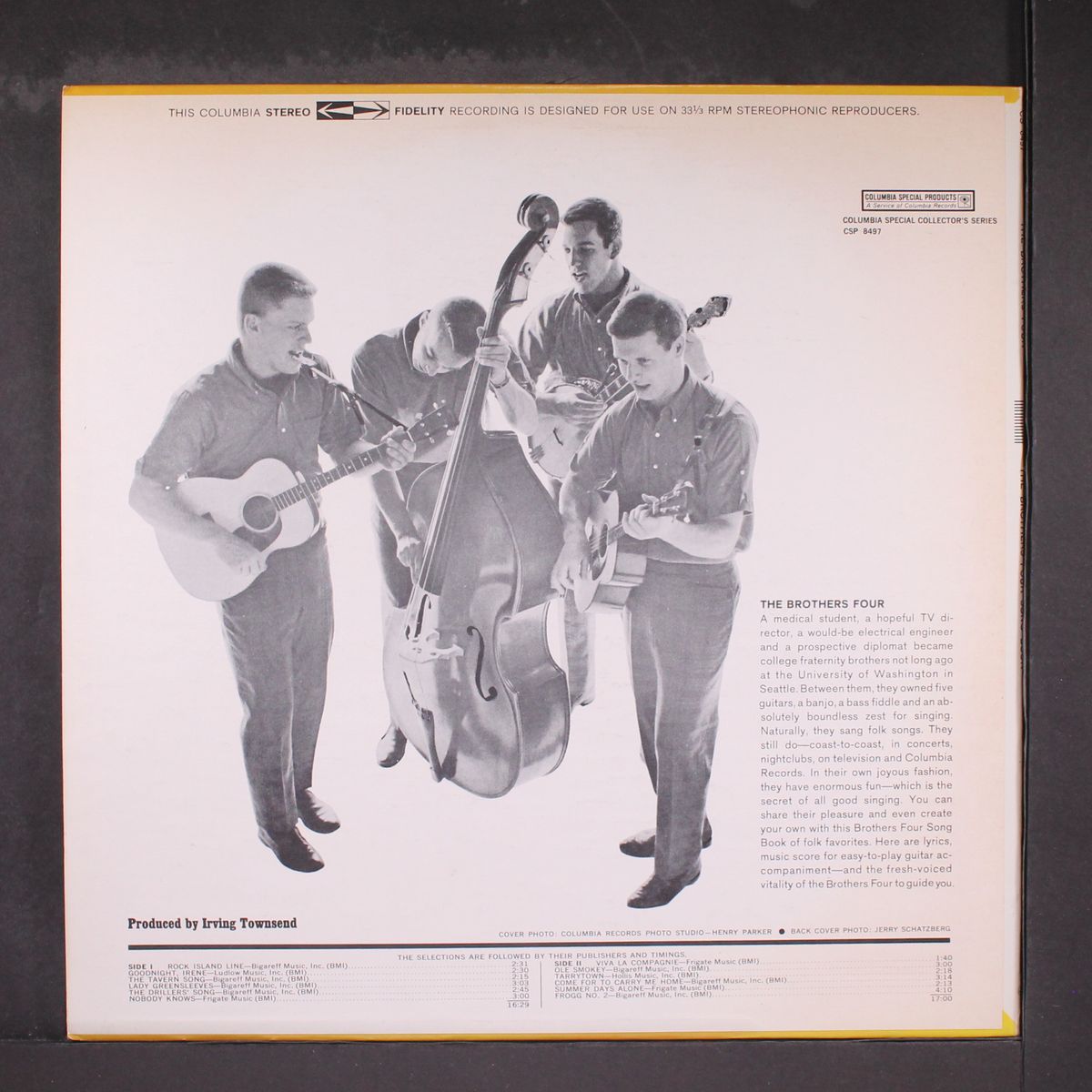 song book by BROTHERS FOUR